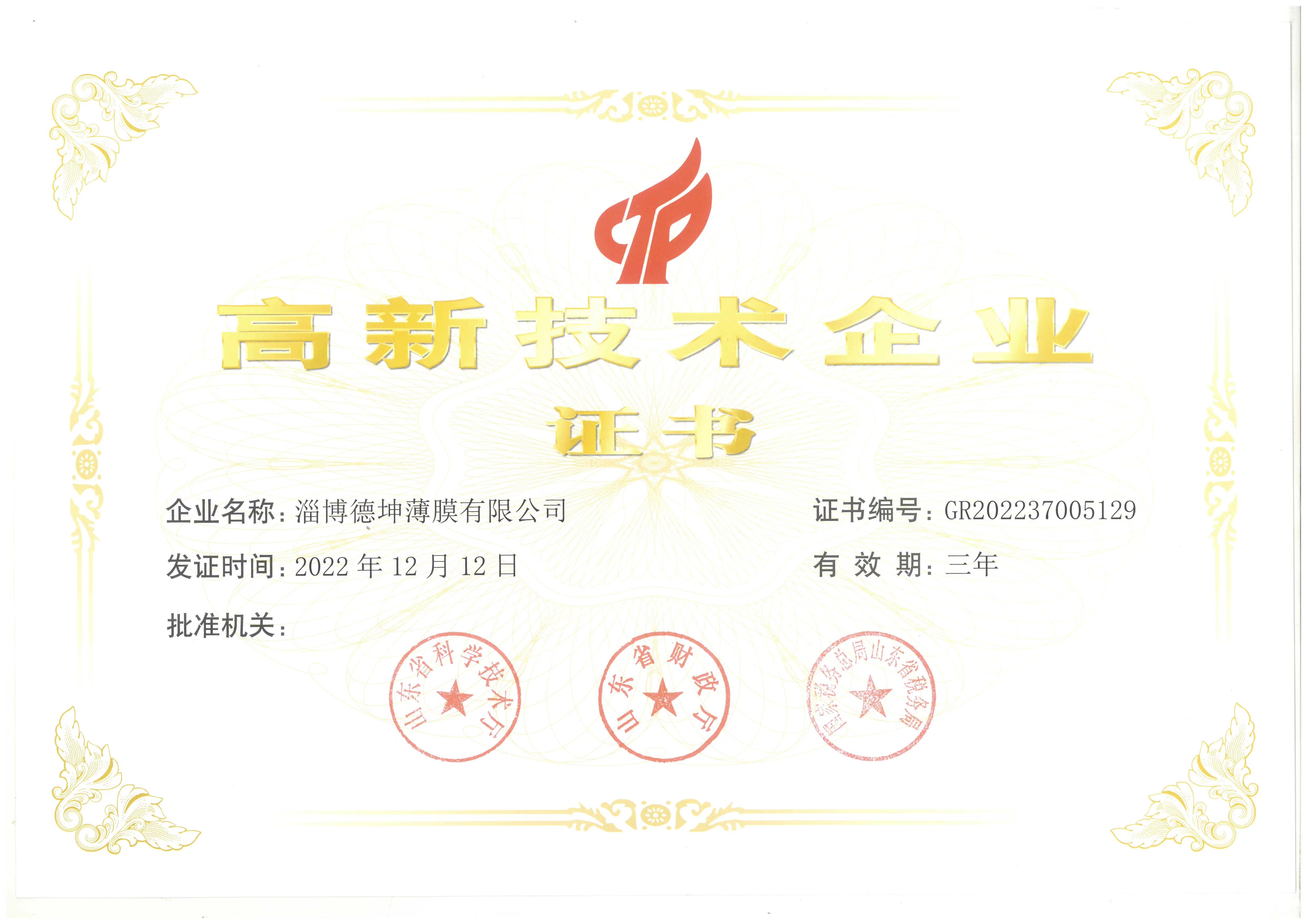 高新技术企业